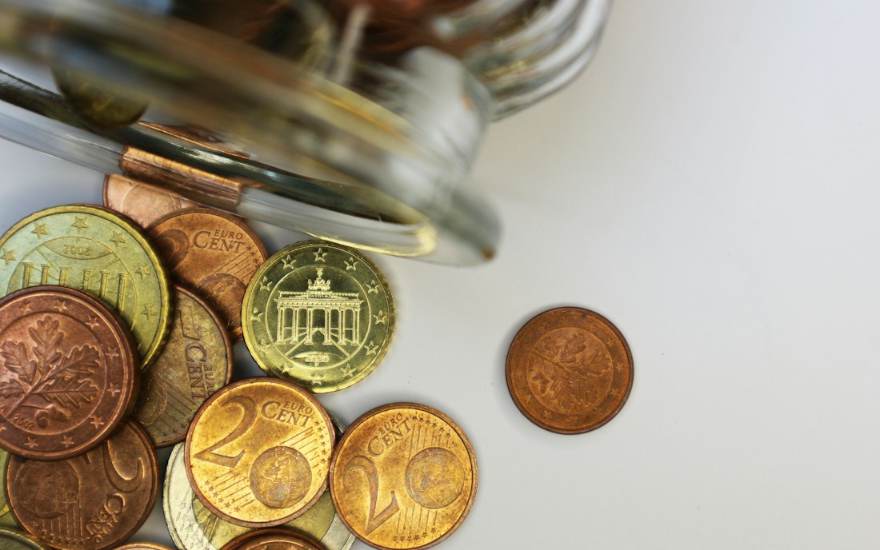 Des pièces de monnaie en euros